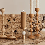 Wide Column Pillar Candle, Honey