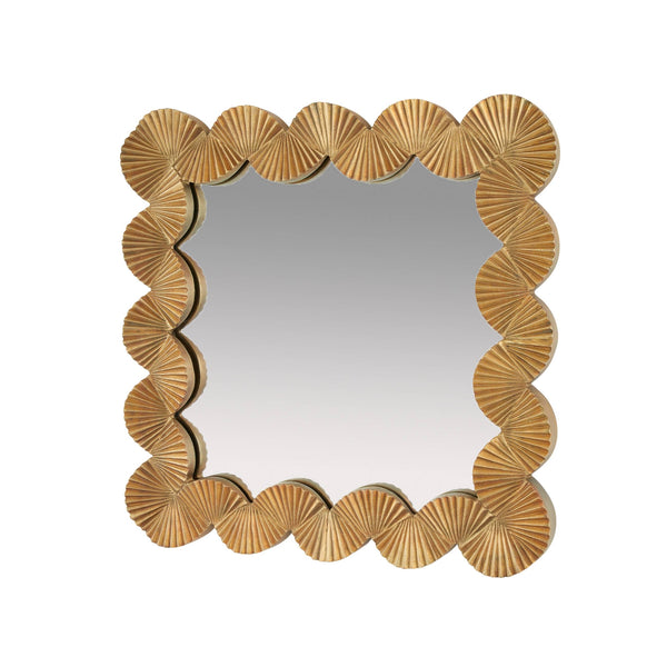 Ethos Mirror - Antique Brass, 35.5"W x 35"H
