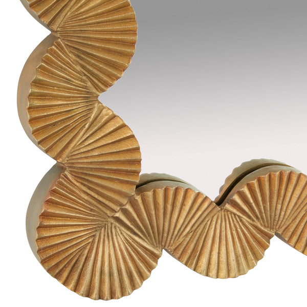 Ethos Mirror - Antique Brass, 35.5"W x 35"H