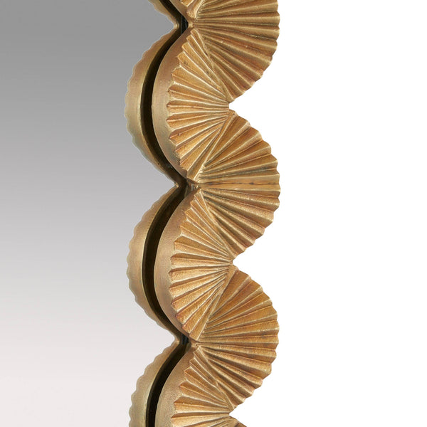Ethos Mirror - Antique Brass, 35.5"W x 35"H