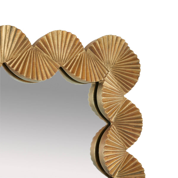 Ethos Mirror - Antique Brass, 35.5"W x 35"H