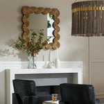 Ethos Mirror - Antique Brass, 35.5"W x 35"H