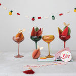 8oz Stemmed Champagne Coupes, 4 Colours