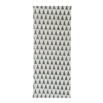 Stonewashed Cotton Printed Runner w/Christmas Trees