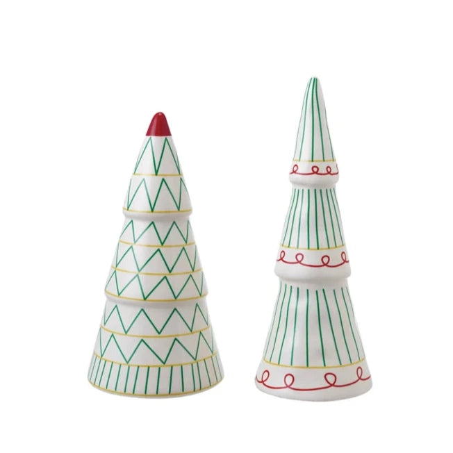 Ceramic Trees with Pattern, 2 Styles