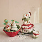 8" Round Stoneware Scalloped Plate, 3 Colors