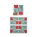 Paper Cocktail Napkins with Poinsettias, 50 pk