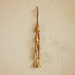 Velvet Ribbon Door Hanger with 10 Cone Shaped Bells