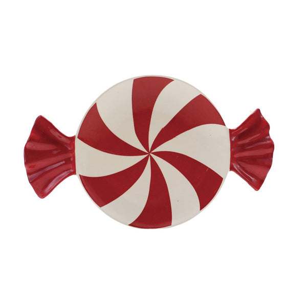 Ceramic Candy Shaped Plate, 12"W