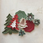 Ceramic Tree Shaped Platter - Green