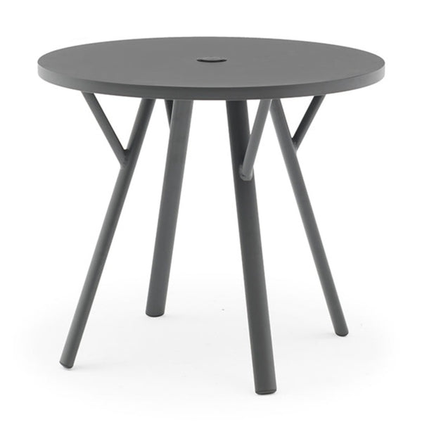 Yes Round Bistro Table, 31.5"Dia, Anthracite Aluminum (Chairs Sold Separately)