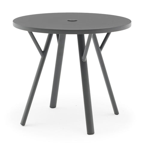 Yes Anthracite Aluminum Round Bistro Table, 31.5"