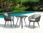 Yes Round Bistro Table, 31.5"Dia, Anthracite Aluminum (Chairs Sold Separately)
