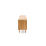 Yorke Media Cabinet, Light Oak, 78.75" W × 17.75" D × 28" H