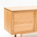 Yorke Media Cabinet, Light Oak, 78.75" W × 17.75" D × 28" H