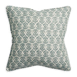 Zadar Celadon Linen Cushion, 20" x 20"