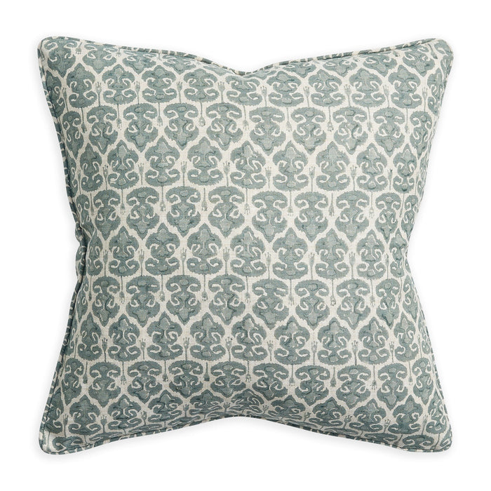 Zadar Celadon Linen Cushion, 20" x 20"