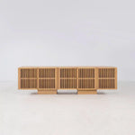 Zither 80" Media Cabinet, Ginger/Clay