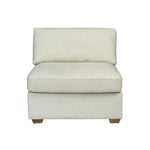 Reese Sectional (Parts)-Almond Dust Performance Fabric & French Oak