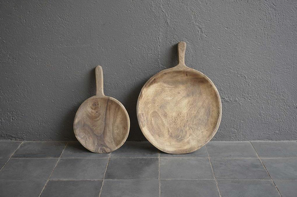 Tilly Antique Wooden Round Tray-2 Sizes