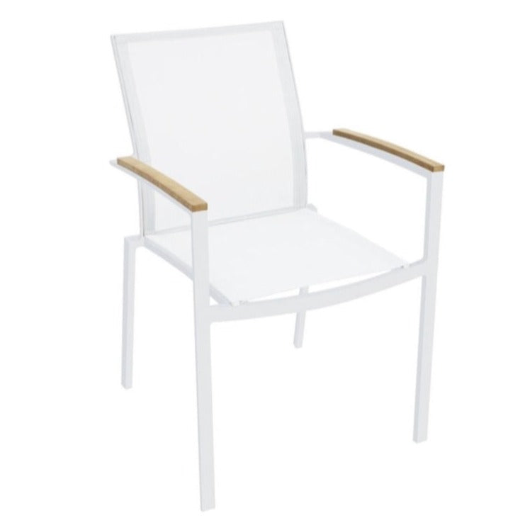 Sanctuary Outdoor Dining Armchair, White