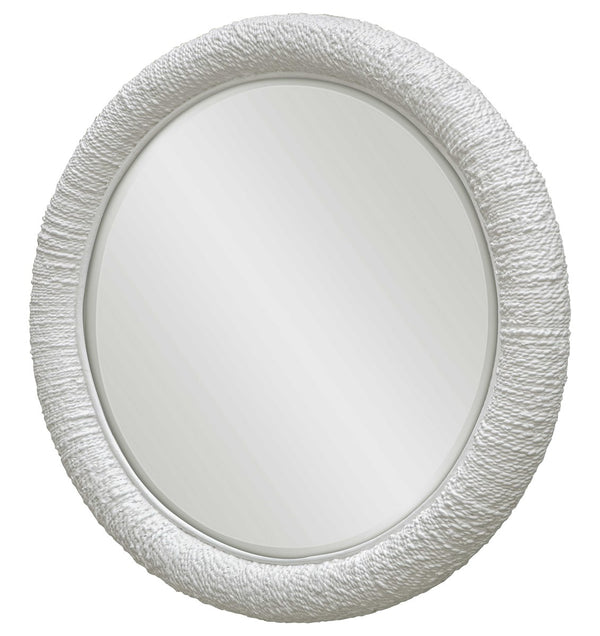 Mariner Round Mirror, White, 47" Dia.