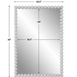 Serna Vanity Mirror, White, 21"W X 30"H