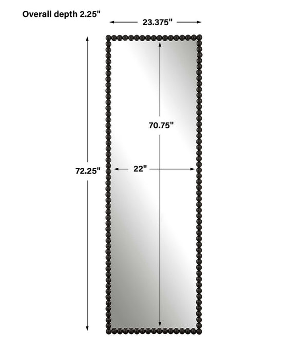 Serna Tall Mirror, Black, 23"W x 72"H