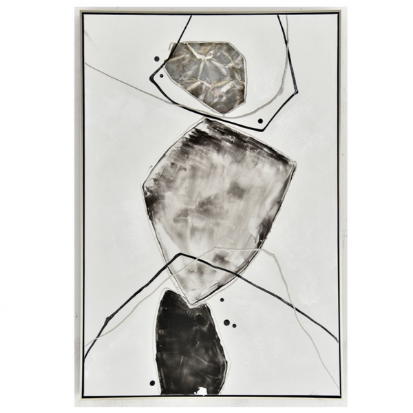 Gold Stone Abstract II, 31.5"W x 1"D x 47"H