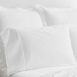 Organic Cotton Hemmed Pillowcase Set, White/Standard