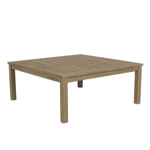 Square Coffee Table In Coastal Teak, 48"W x 48"L x 18"H