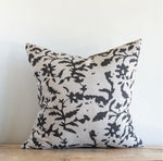 Sienna on Natural Pillow - Black, 22" x  22"