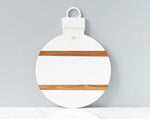 White Mod Ornament Charcuterie Board, 2 Sizes