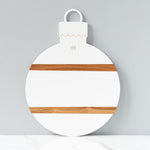 White Mod Ornament Charcuterie Board, 2 Sizes