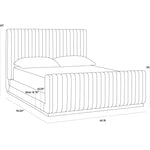 Hylan Bed - Polished Steel, King