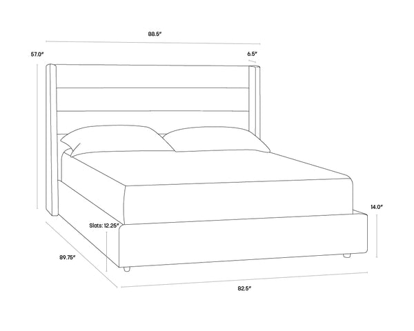 Emmit Bed - Effie Linen, King & Queen