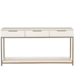 Rebel 3-Drawer Console Table Champagne Gold / Cream