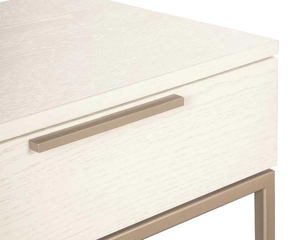 Rebel 3-Drawer Console Table Champagne Gold / Cream