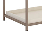 Rebel Large 38" Nightstand, Champagne Gold/Cream