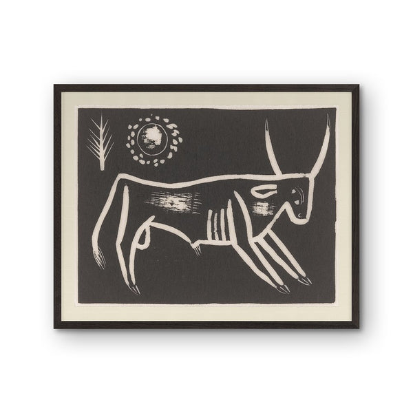 Bull, 18"H x 22"W