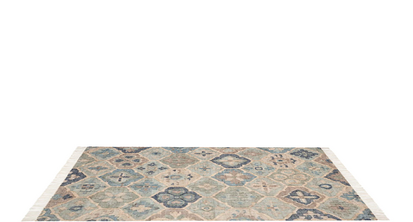 Pali Woven Jute Rug, Blue