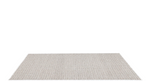 Honeycomb Woven Wool Rug, Ivory/ Grey