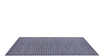 Anzaro Outdoor Rug, Navy / White Striped Performance Yarn