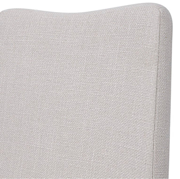 Delano Armless Chair Walnut w/ Protected Fabric Finish