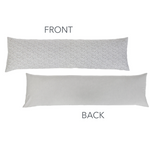 June Body Pillow, Ocean/Grey