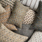 Fuji Tobacco Linen Cushion, 20” x 20”
