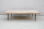 Demi Lune Wood Coffee Table, 64"L x 32"W x 17"H