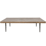 Demi Lune Wood Coffee Table, 64"L x 32"W x 17"H
