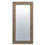 Hammered Reclaimed Wood Mirror, 64"H x 32"W x 2"D