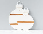White Mod Ornament Charcuterie Board, 2 Sizes